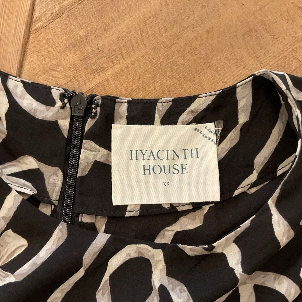 Tuckernuck Hyacinth House Bow Print Maxi Dress Black XS Rowan Style Boho NEW - Picture 6 of 11